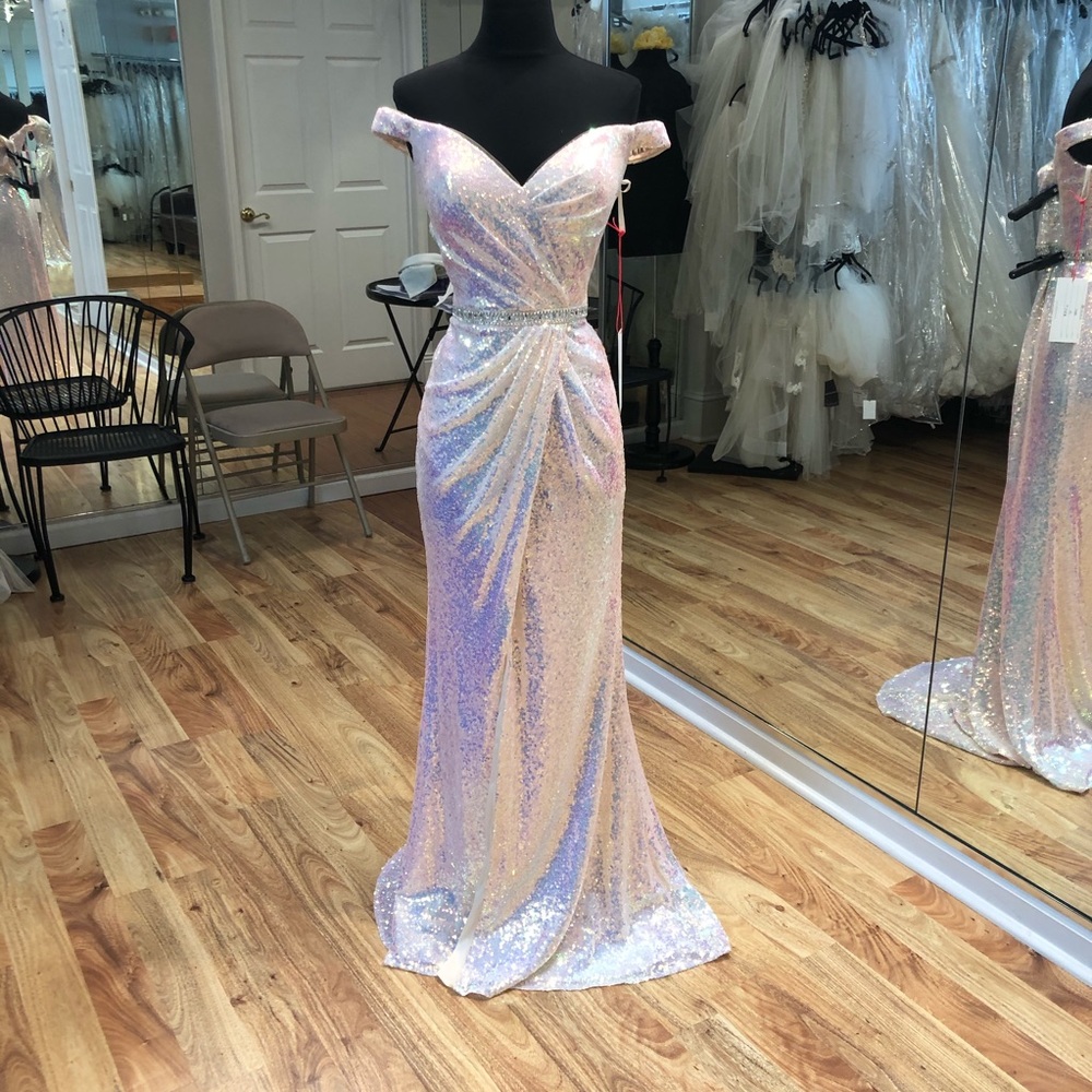 Off the shoulder prom dress